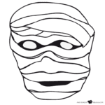 mascaras de carnaval para imprimir de mumia