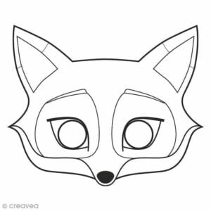 mascaras de carnaval para imprimir de raposa 1