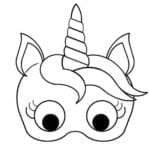mascaras de carnaval para imprimir de unicornio 2