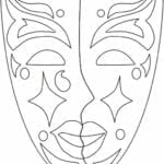 mascaras de carnaval para imprimir de veneza