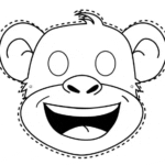 mascaras de carnaval para imprimir mico