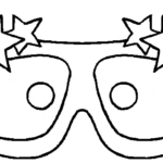mascaras de carnaval para imprimir oculos de estrelas