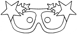 mascaras de carnaval para imprimir oculos de estrelas