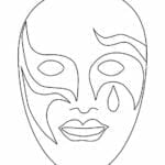 mascaras de carnaval para imprimir veneza 4
