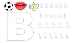 alfabeto pontilhado cursivo b