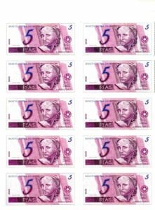dinheiro para imprimir 5 reais