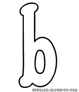 letra b minuscula para imprimir