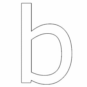 molde da letra b para imprimir