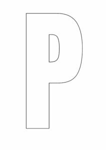 letras do alfabeto para copiar p