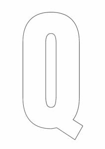 letras do alfabeto para copiar q
