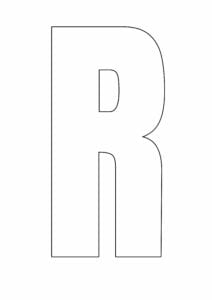 letras do alfabeto para copiar r