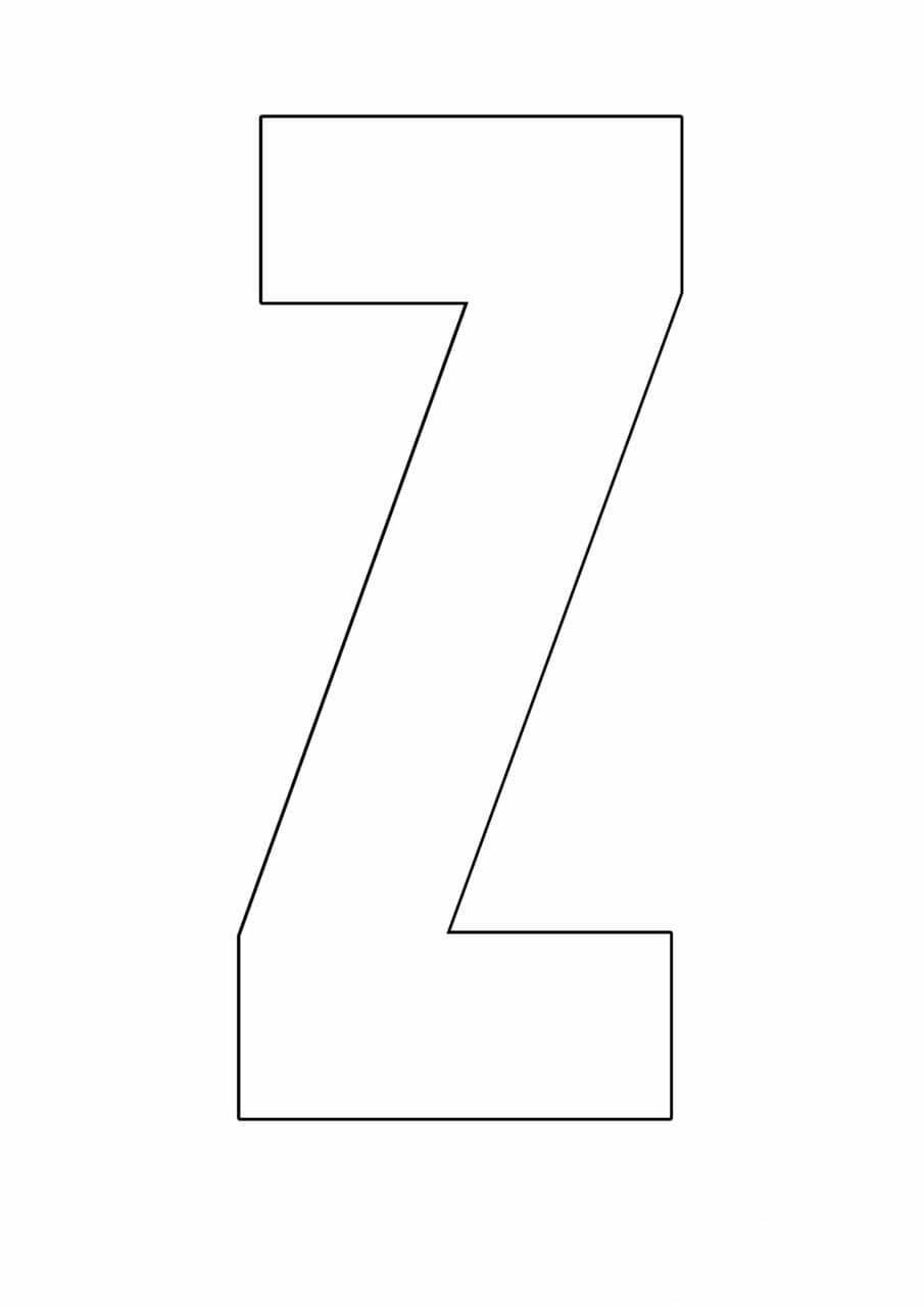 letras do alfabeto para copiar z