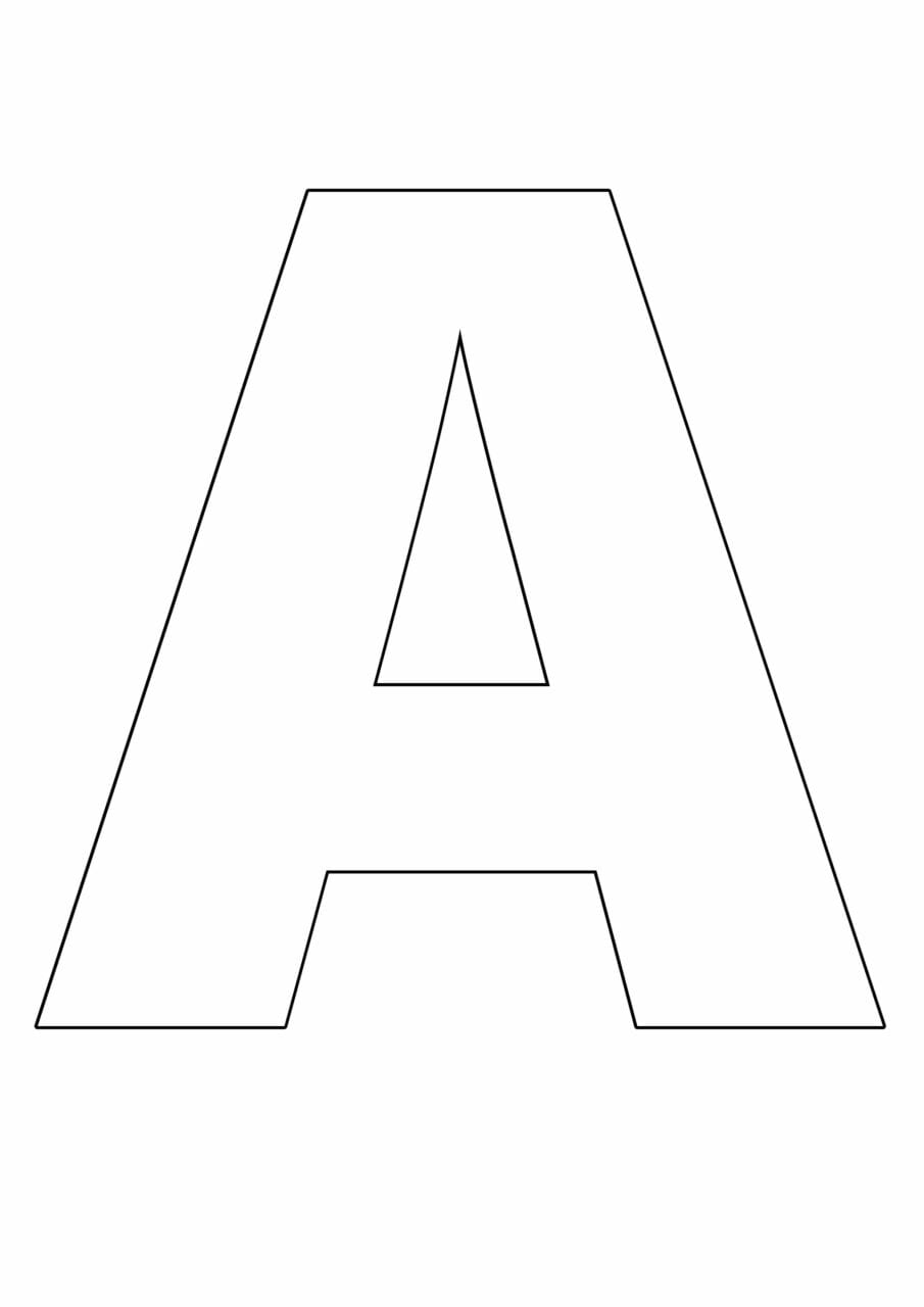 letras grandes do alfabeto a