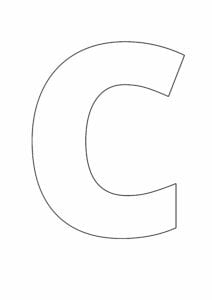 letras grandes do alfabeto c