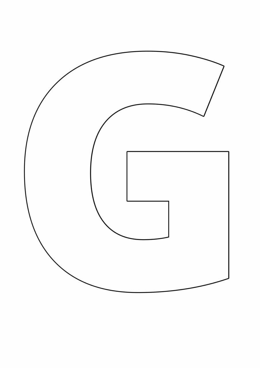 letras grandes do alfabeto g