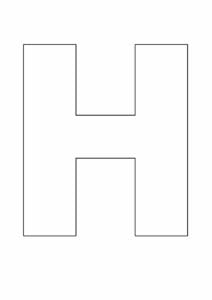 letras grandes do alfabeto h