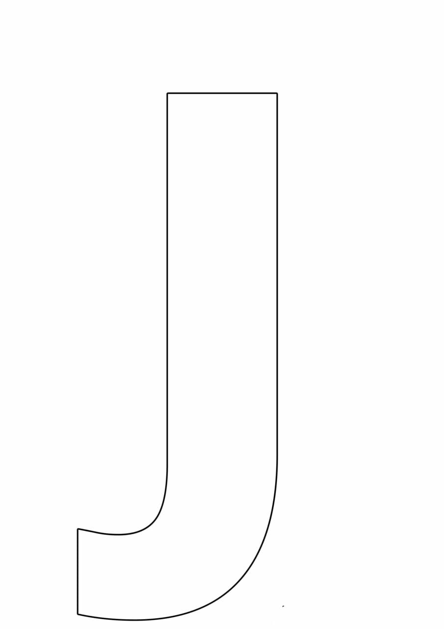 letras grandes do alfabeto j