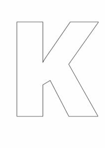 letras grandes do alfabeto k