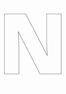 letras grandes do alfabeto n
