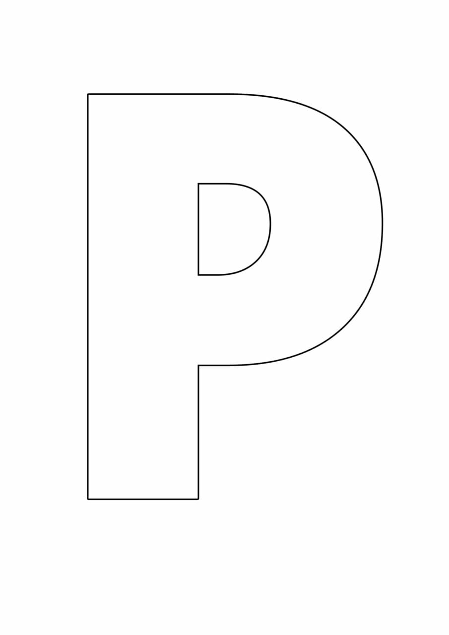 letras grandes do alfabeto p