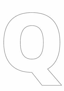 letras grandes do alfabeto q