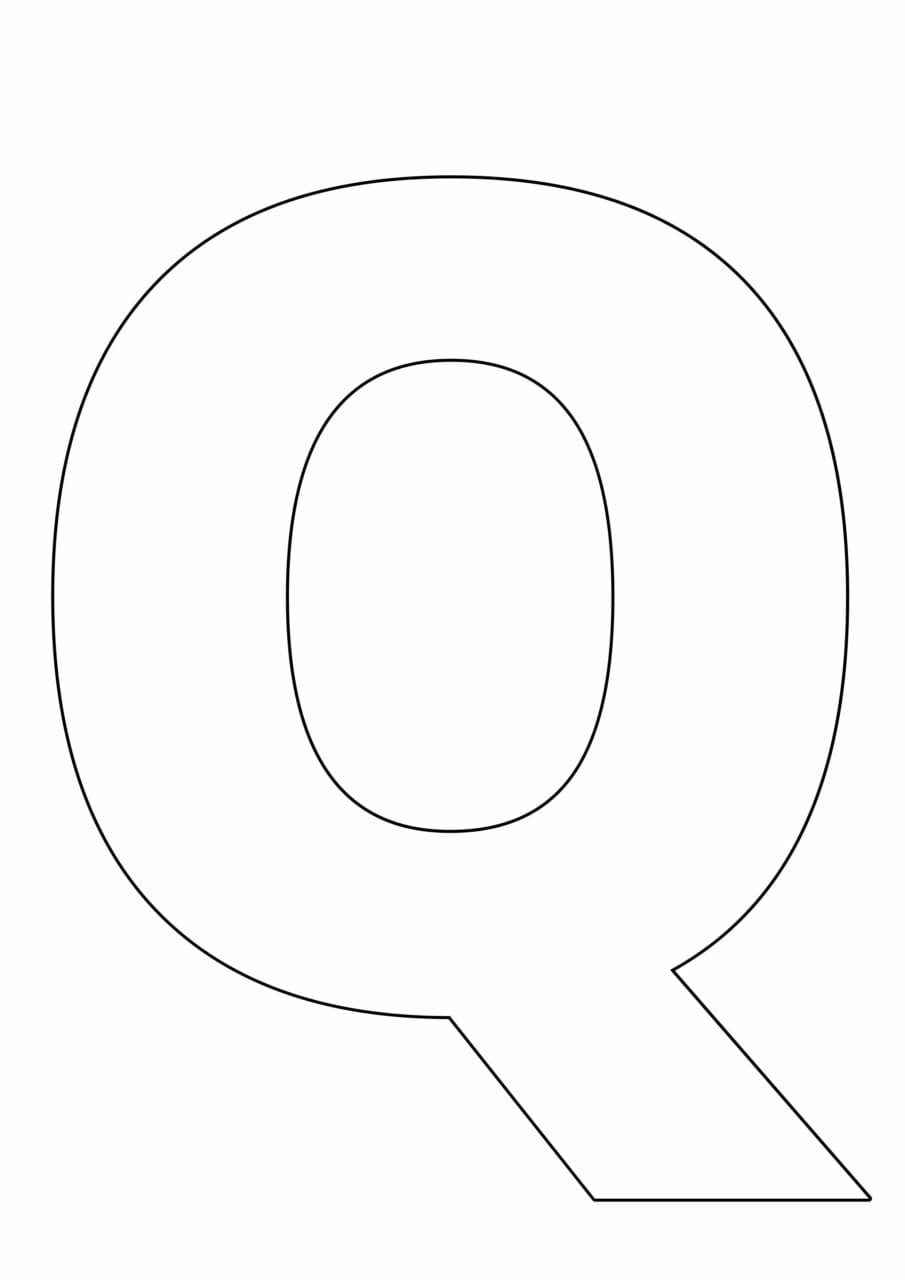 letras grandes do alfabeto q
