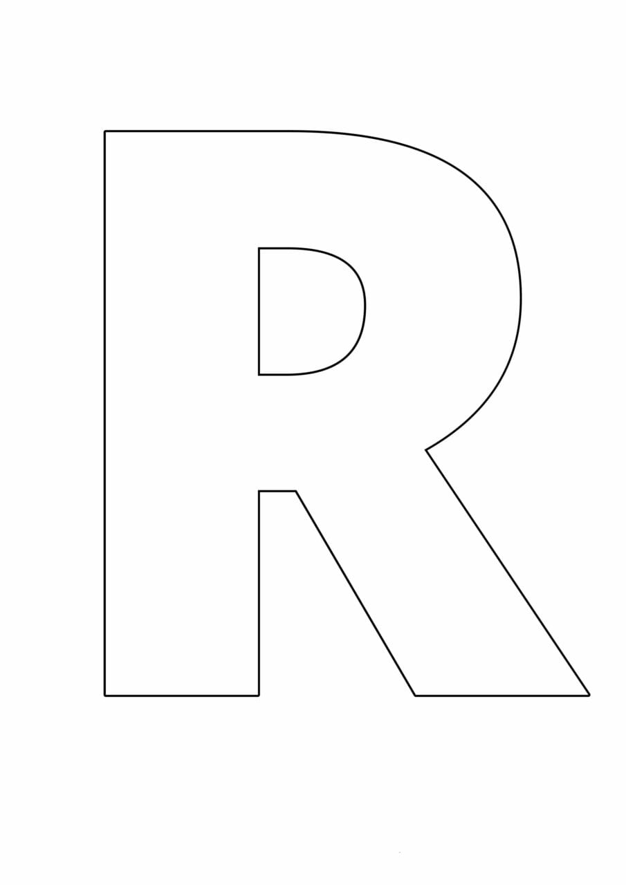 letras grandes do alfabeto r