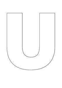 letras grandes do alfabeto u