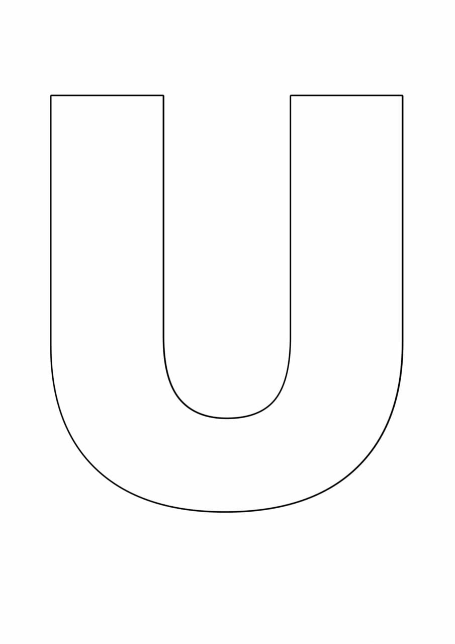 letras grandes do alfabeto u