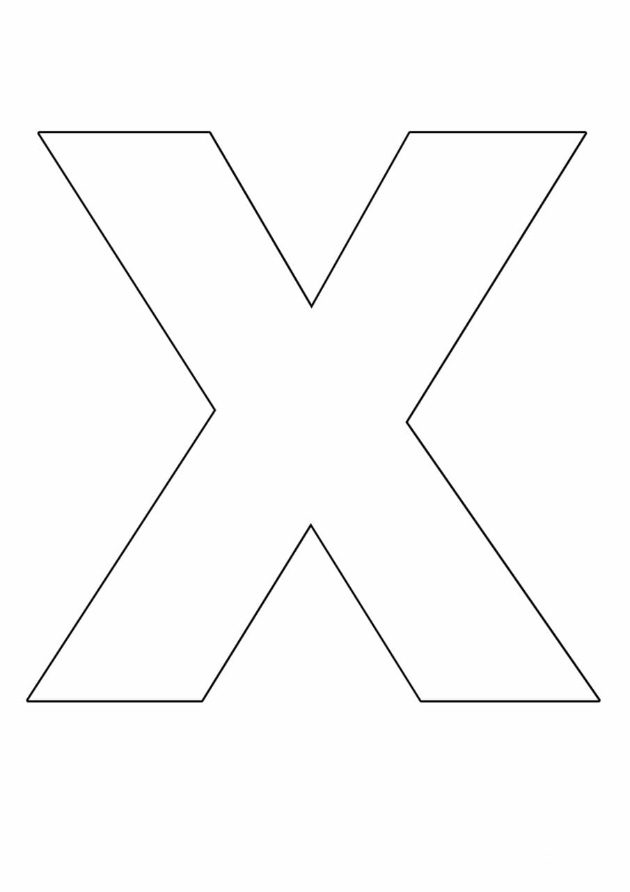 letras grandes do alfabeto x