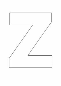 letras grandes do alfabeto z
