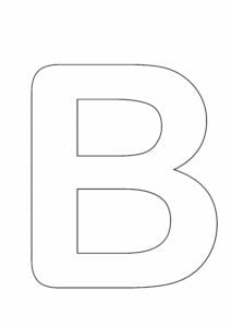 letras grandes maiusculas para imprimir b