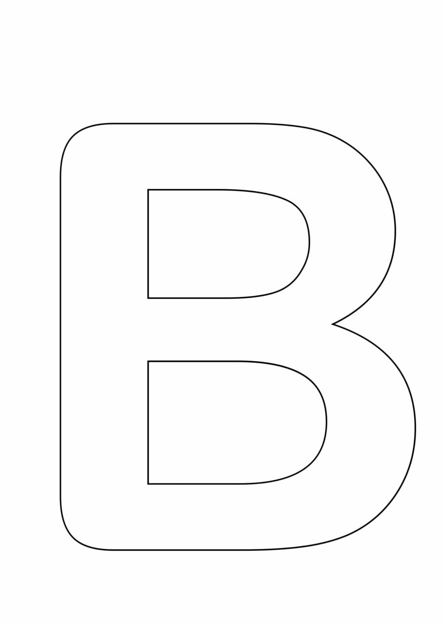 letras grandes maiusculas para imprimir b