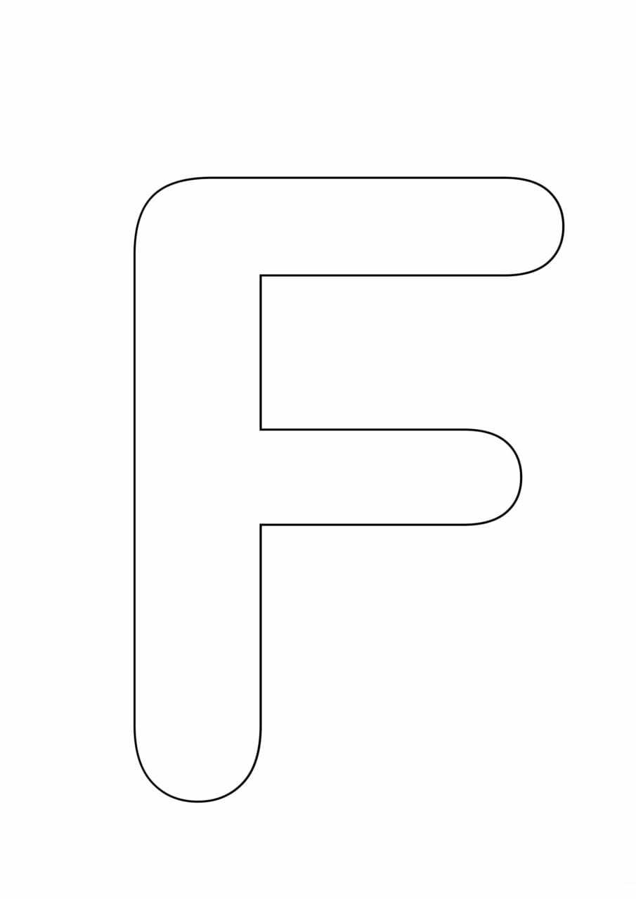letras grandes maiusculas para imprimir f