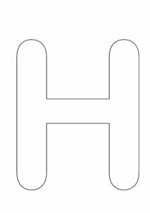 letras grandes maiusculas para imprimir h