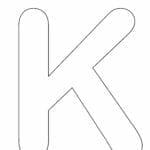 letras grandes maiusculas para imprimir k