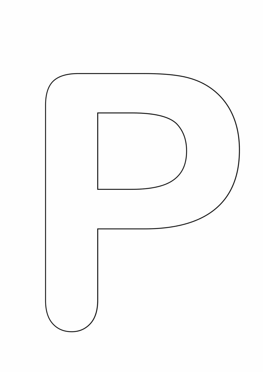 letras grandes maiusculas para imprimir p