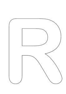 letras grandes maiusculas para imprimir r