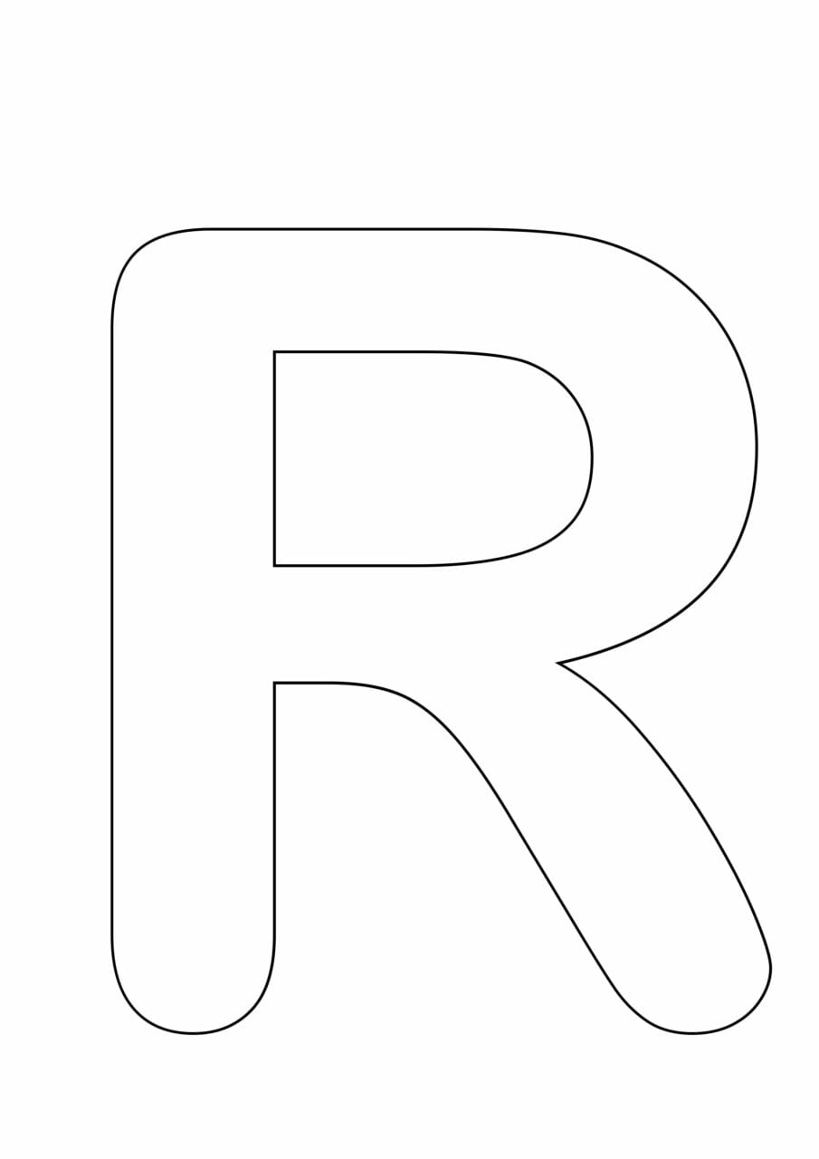letras grandes maiusculas para imprimir r