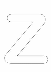 letras grandes maiusculas para imprimir z