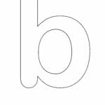 letras grandes minusculas para imprimir b