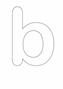 letras grandes minusculas para imprimir b