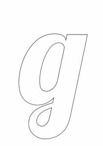 letras grandes minusculas para imprimir g