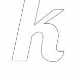 letras grandes minusculas para imprimir k