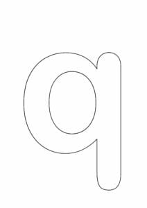 letras grandes minusculas para imprimir q