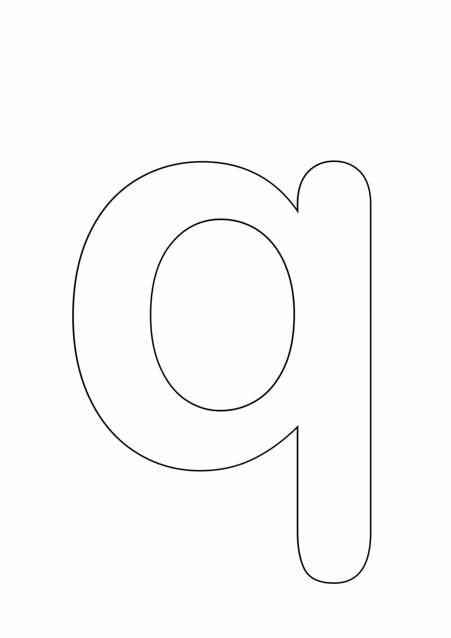 letras grandes minusculas para imprimir q