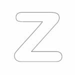 letras grandes minusculas para imprimir z
