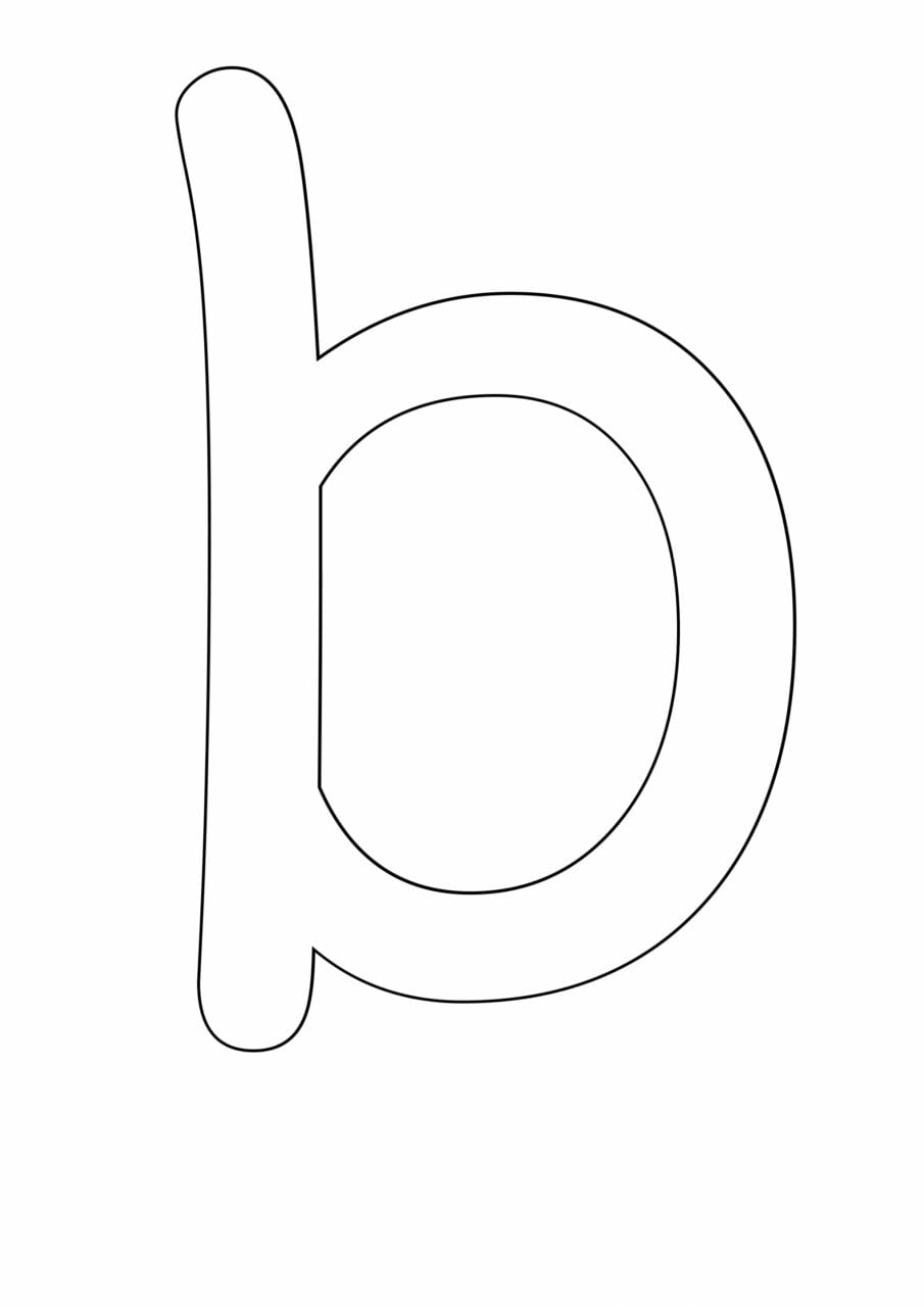 letras grandes para colorir b