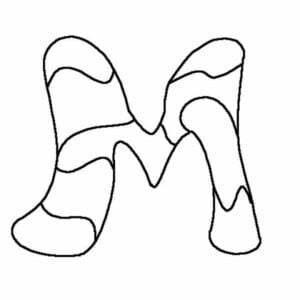 desenho da letra m para imprimir