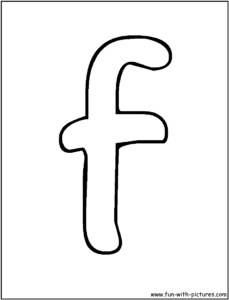 letra f cursiva